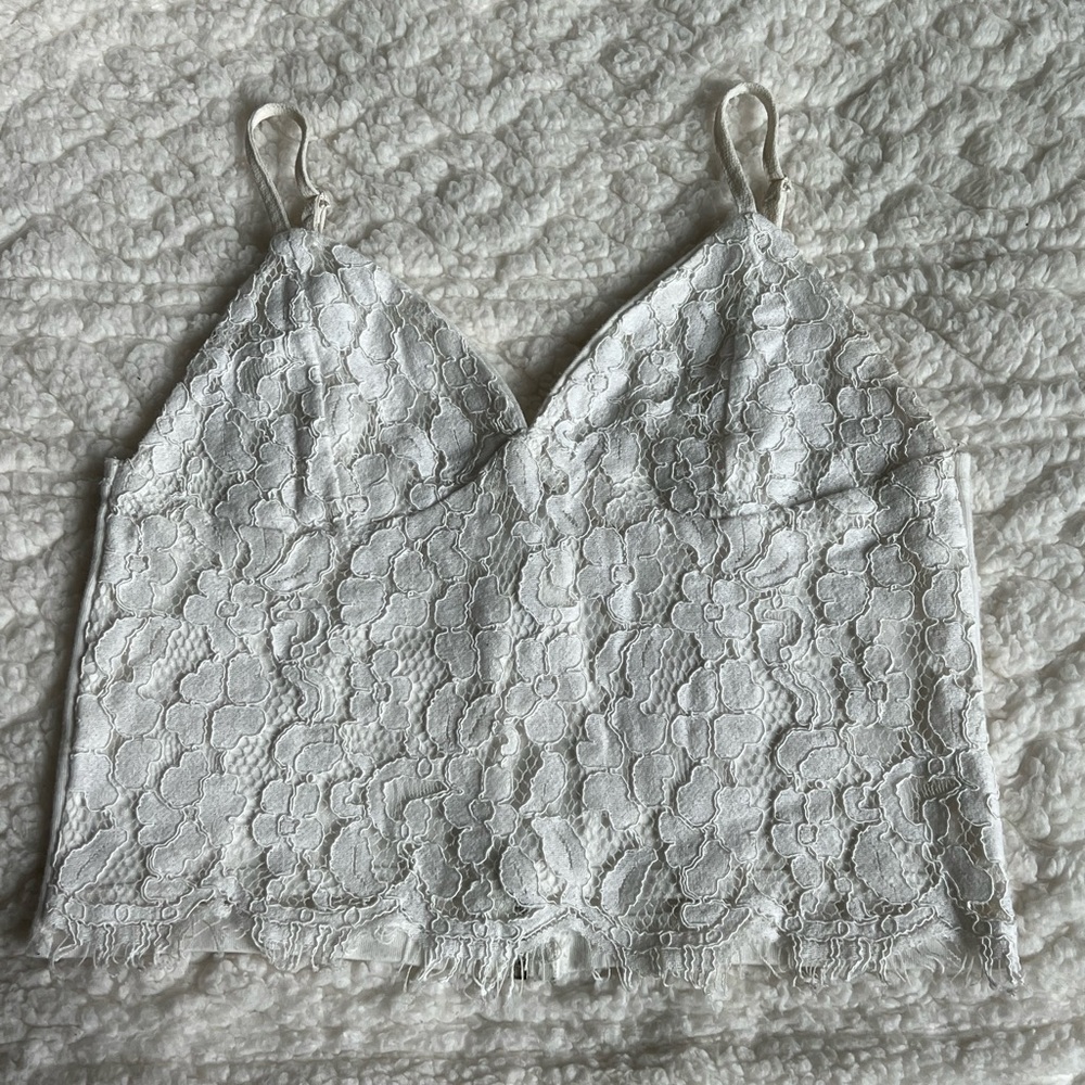 White crop top